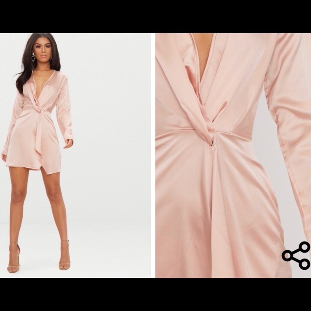 Pretty little thing satin dress